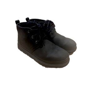UGG Neumel Weather II Waterproof Leather Ankle Boots/Grizzly 1120851 M 8 W 9.5
